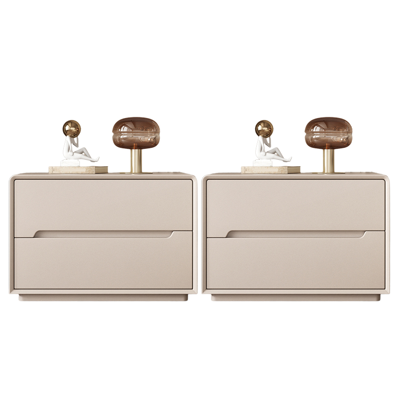 Modern Faux Leather Nightstand | Ormau - image 17