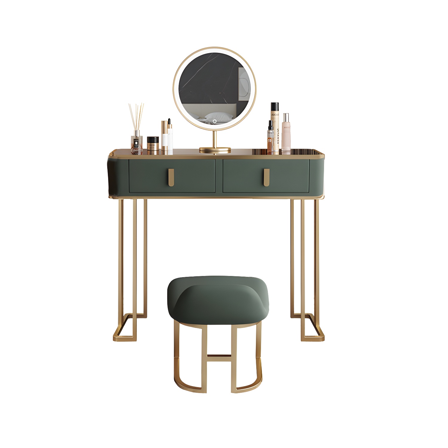 Green Glass Vanity | Ormau - image 15