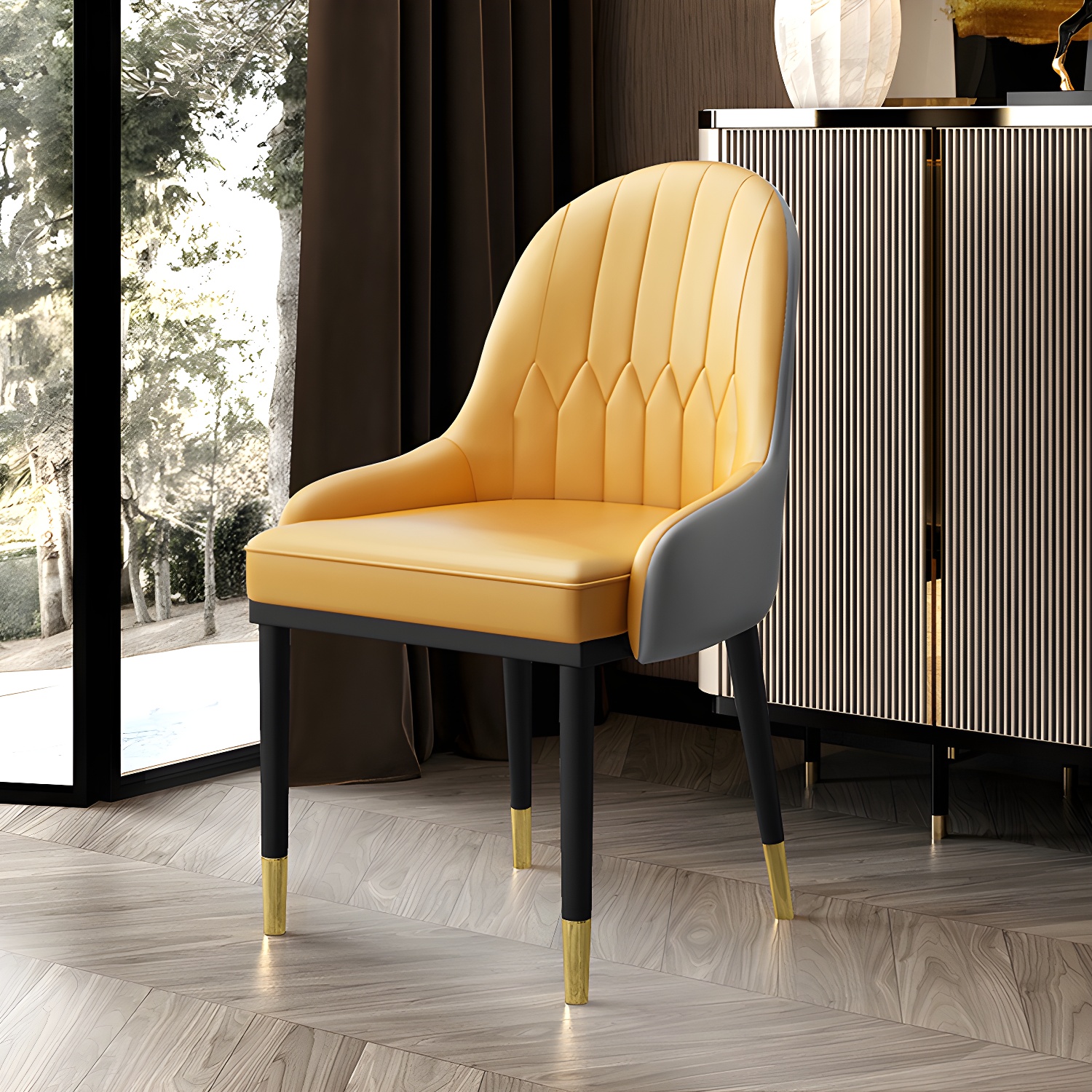 Leather Parsons Dining Chair | Ormau - image 8