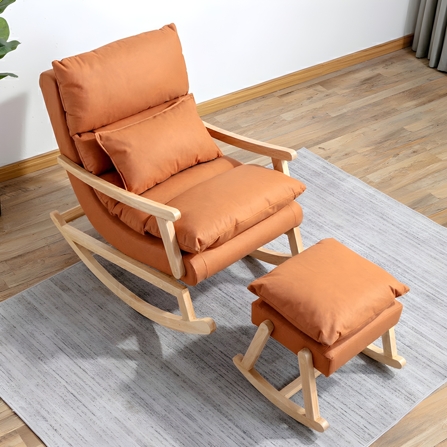 Upholstered Rocker & Ottoman | Ormau - image 10