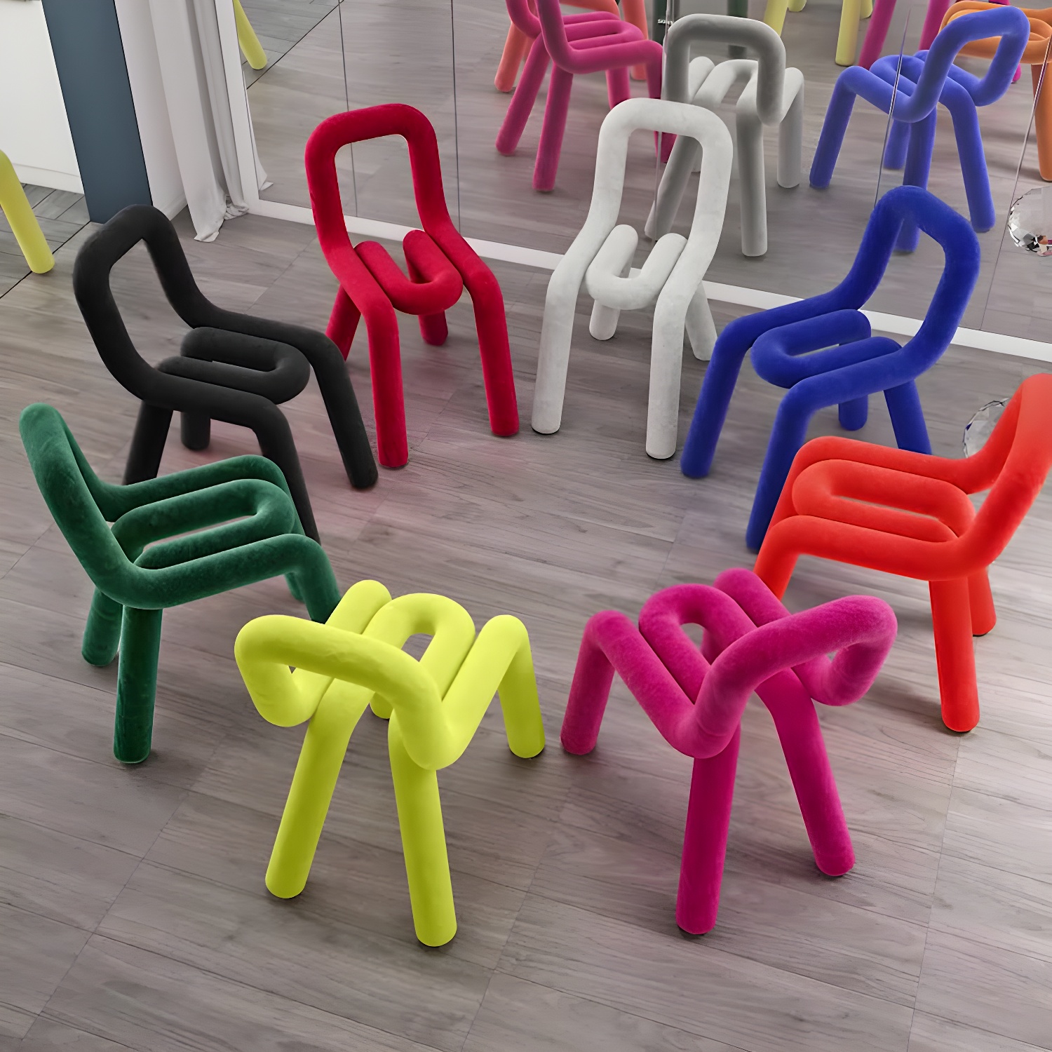 Velvet Open-Back Dining Chair | Ormau - image 14