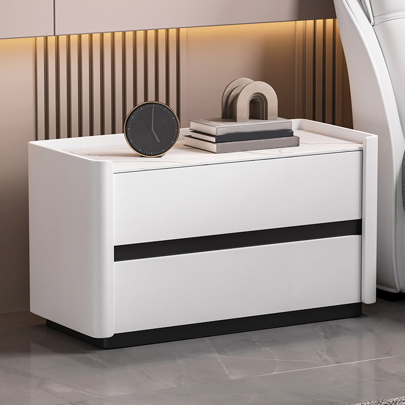 Modern Stone Top Nightstand | Ormau - image 10