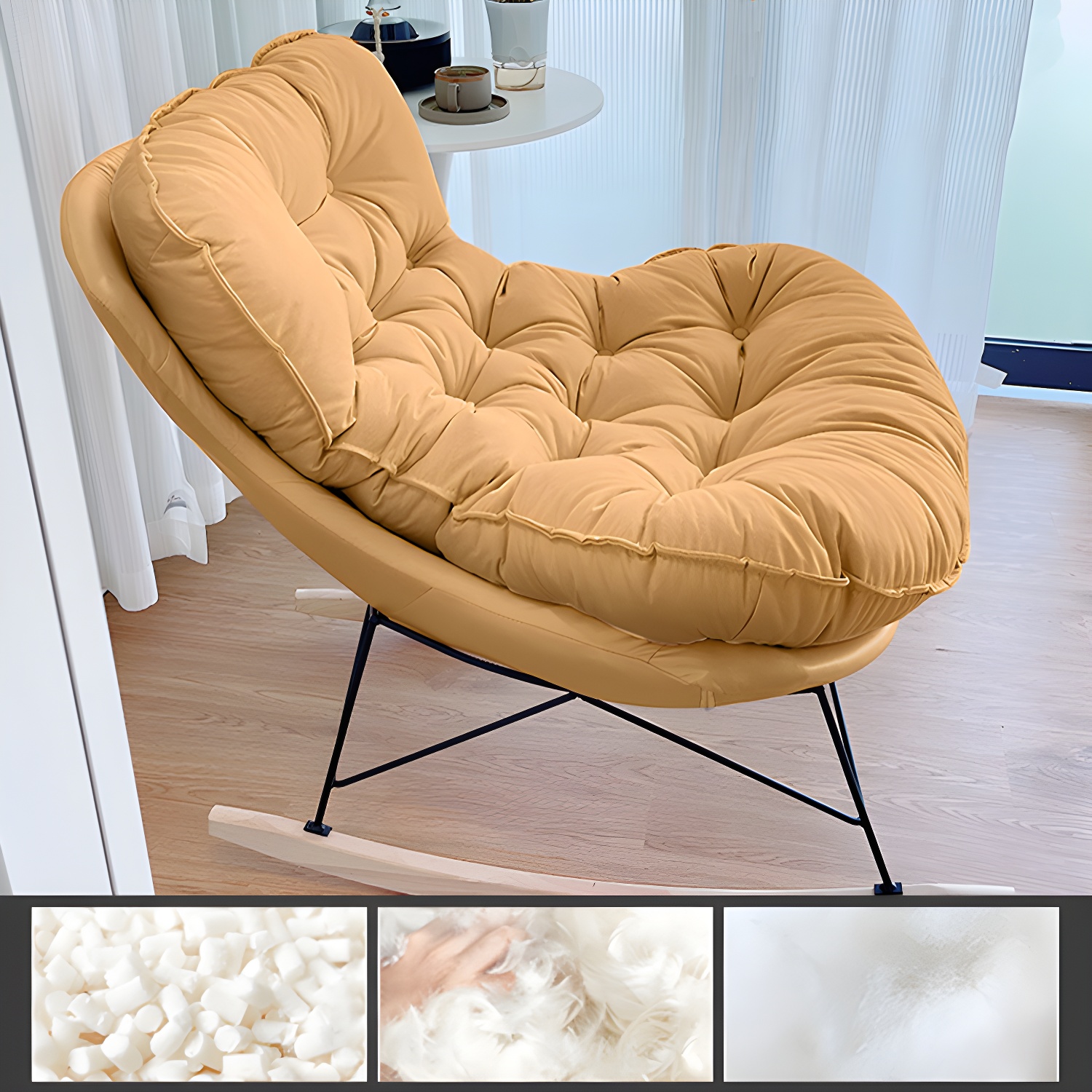 Tufted Rocking Chair | Ormau - image 10