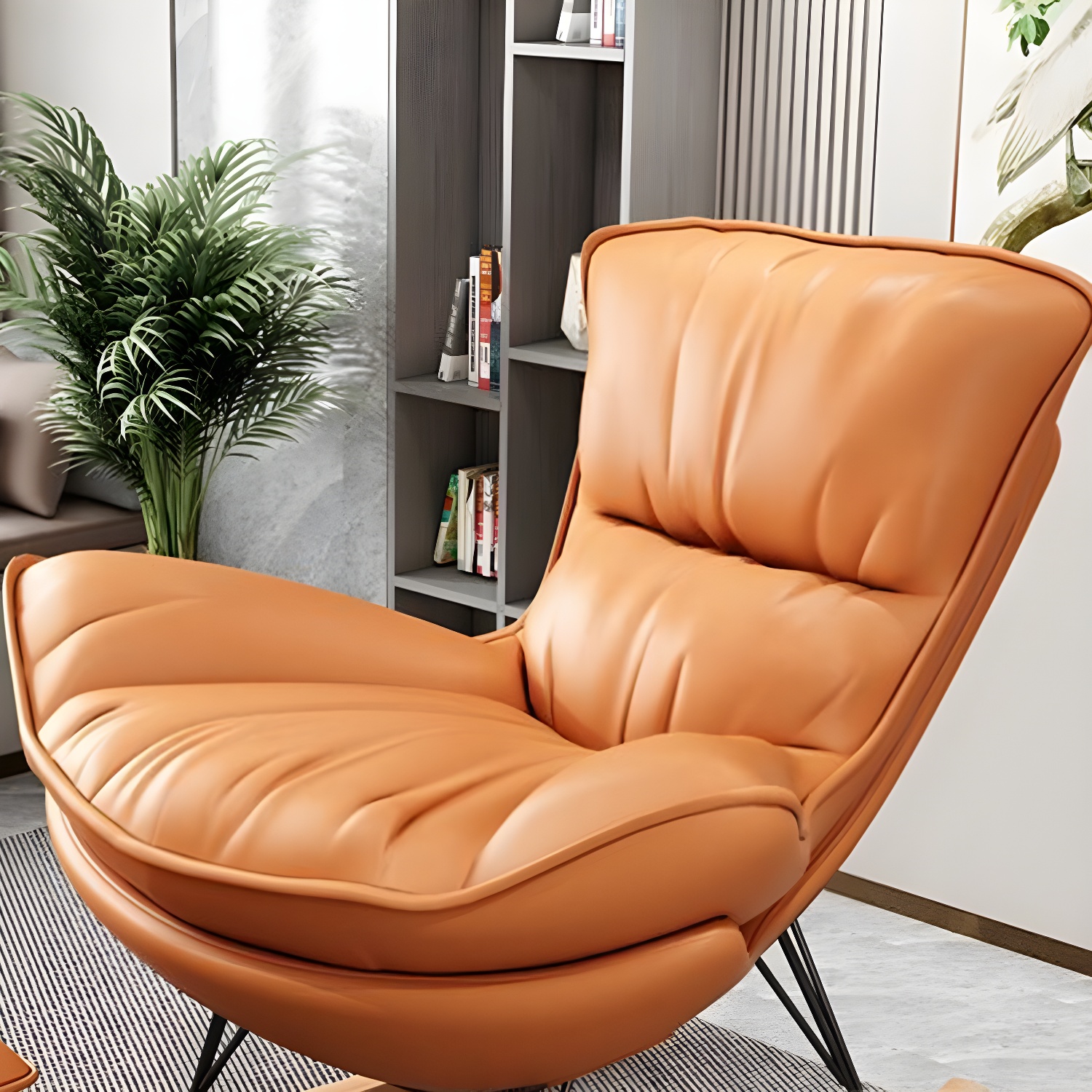 Wingback Rocking Chair & Ottoman | Ormau - image 12
