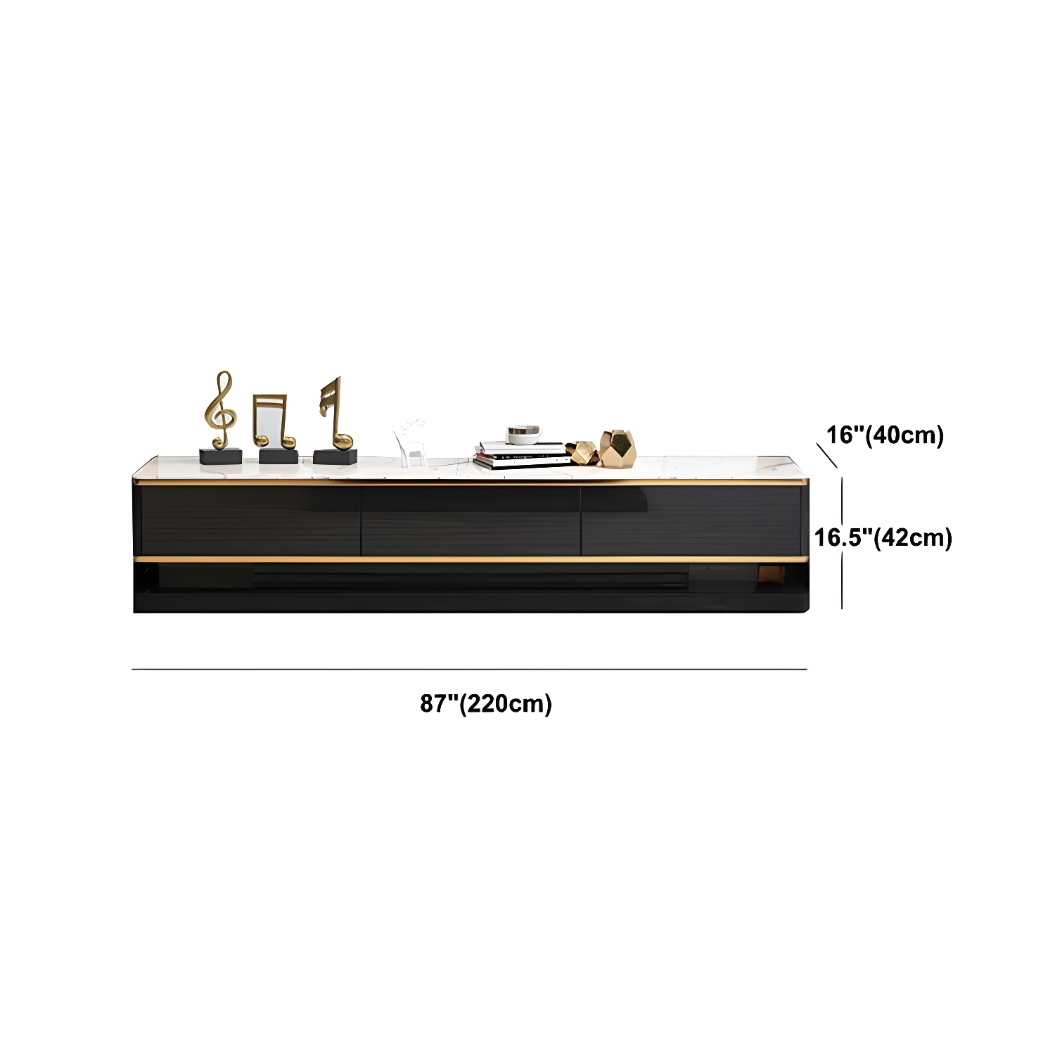 3-Drawer Glass TV Stand | Ormau - image 14