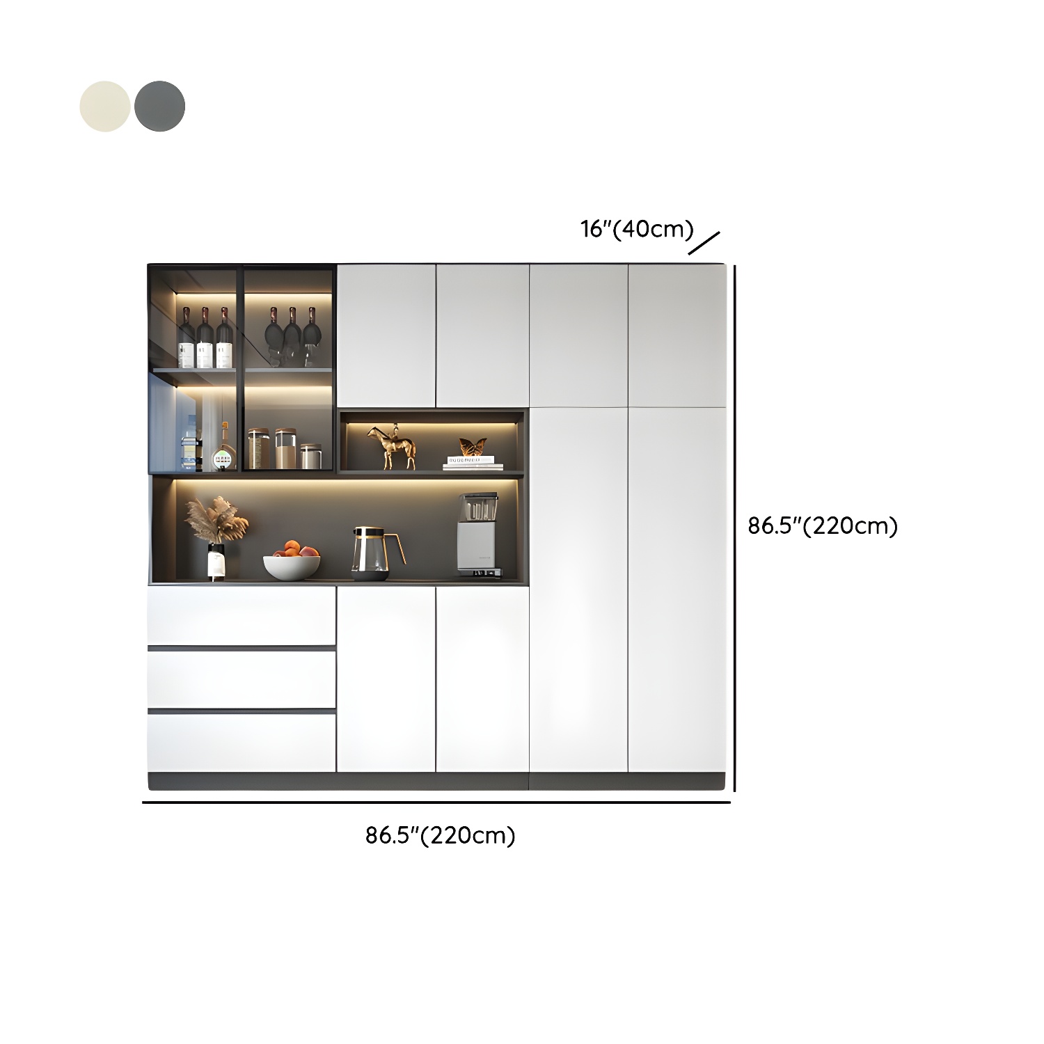 Modern Sideboard with Lighting | Ormau - image 30