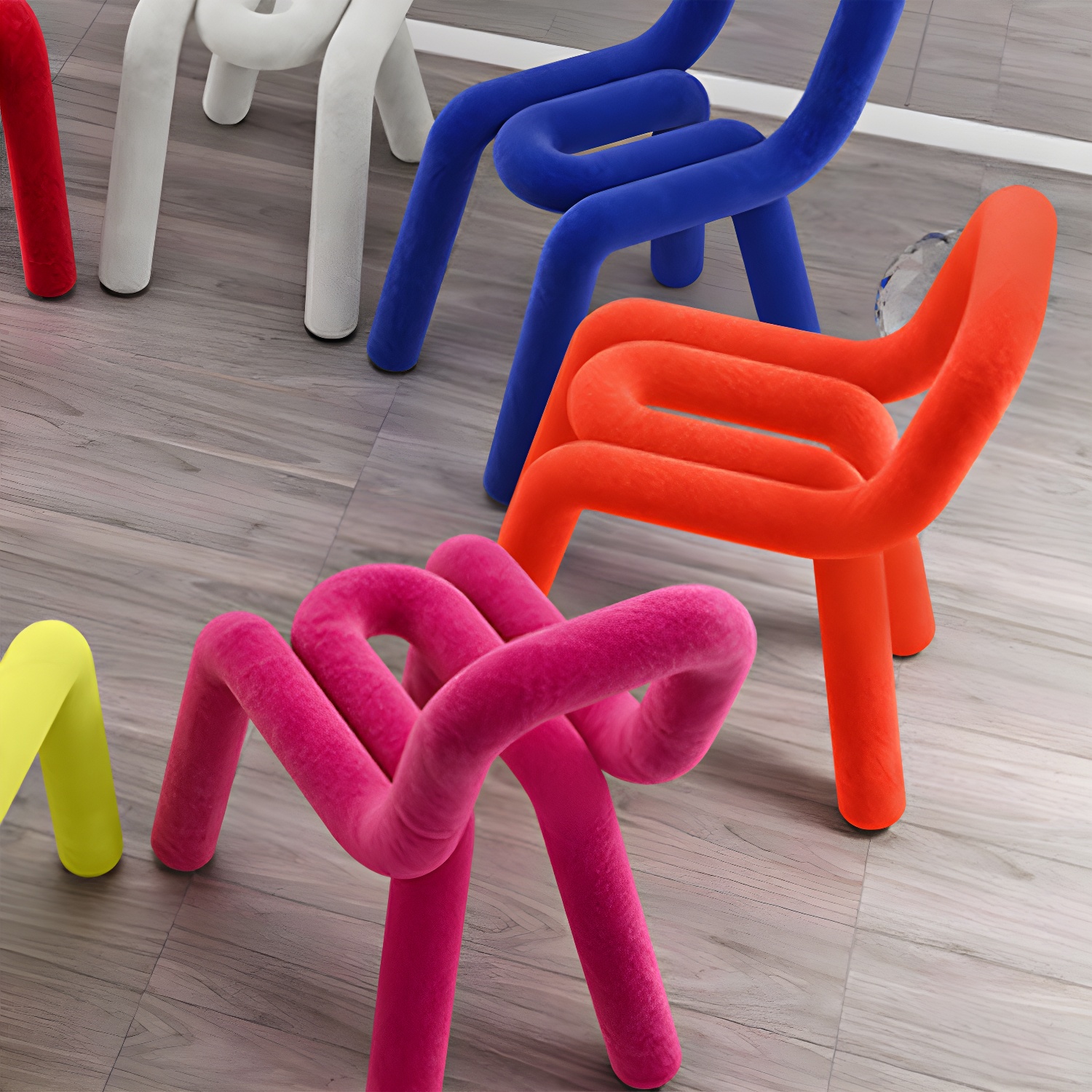 Velvet Open-Back Dining Chair | Ormau - image 17