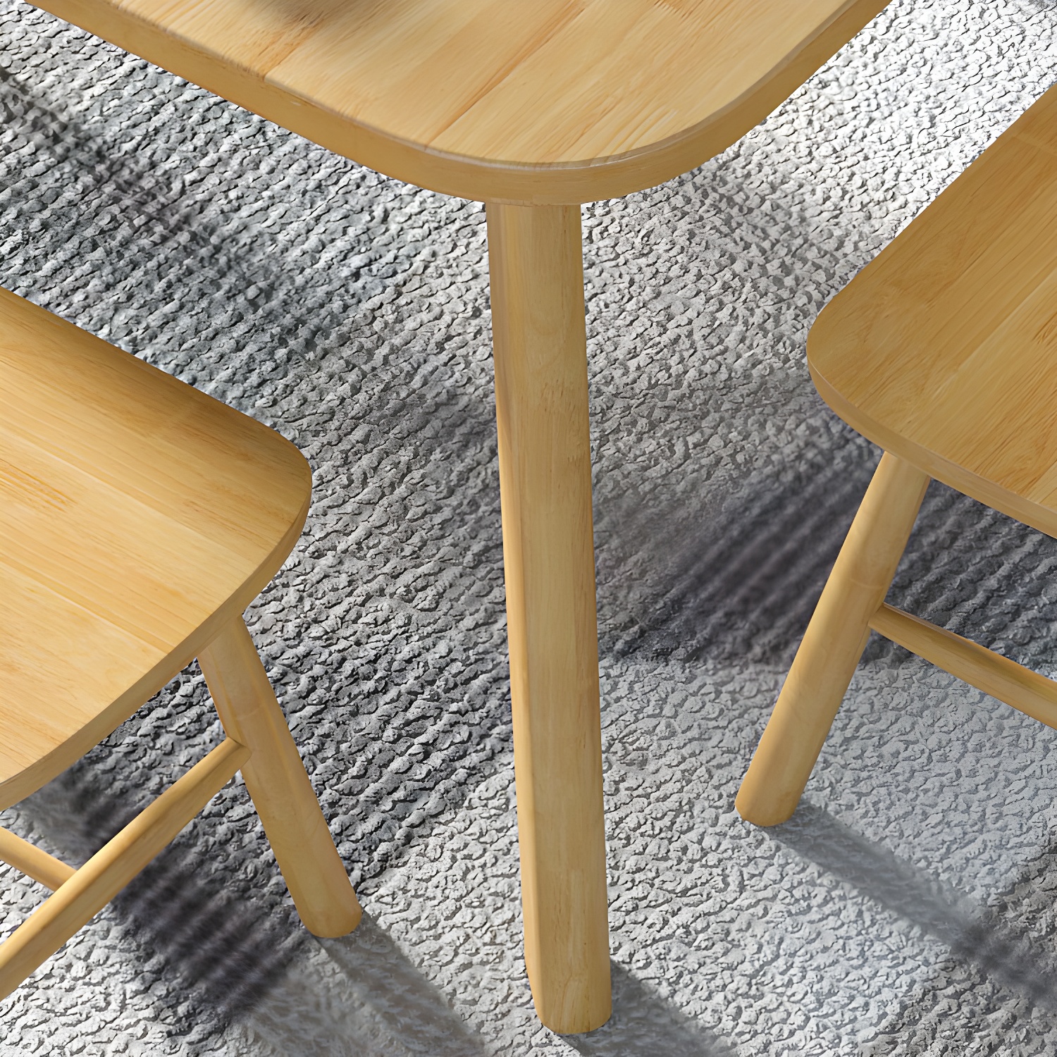 Natural Wood Square Dining Table | Ormau - image 9