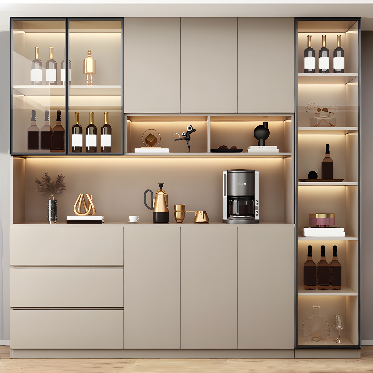 Modern Glass Door Cabinet | Ormau - image 35