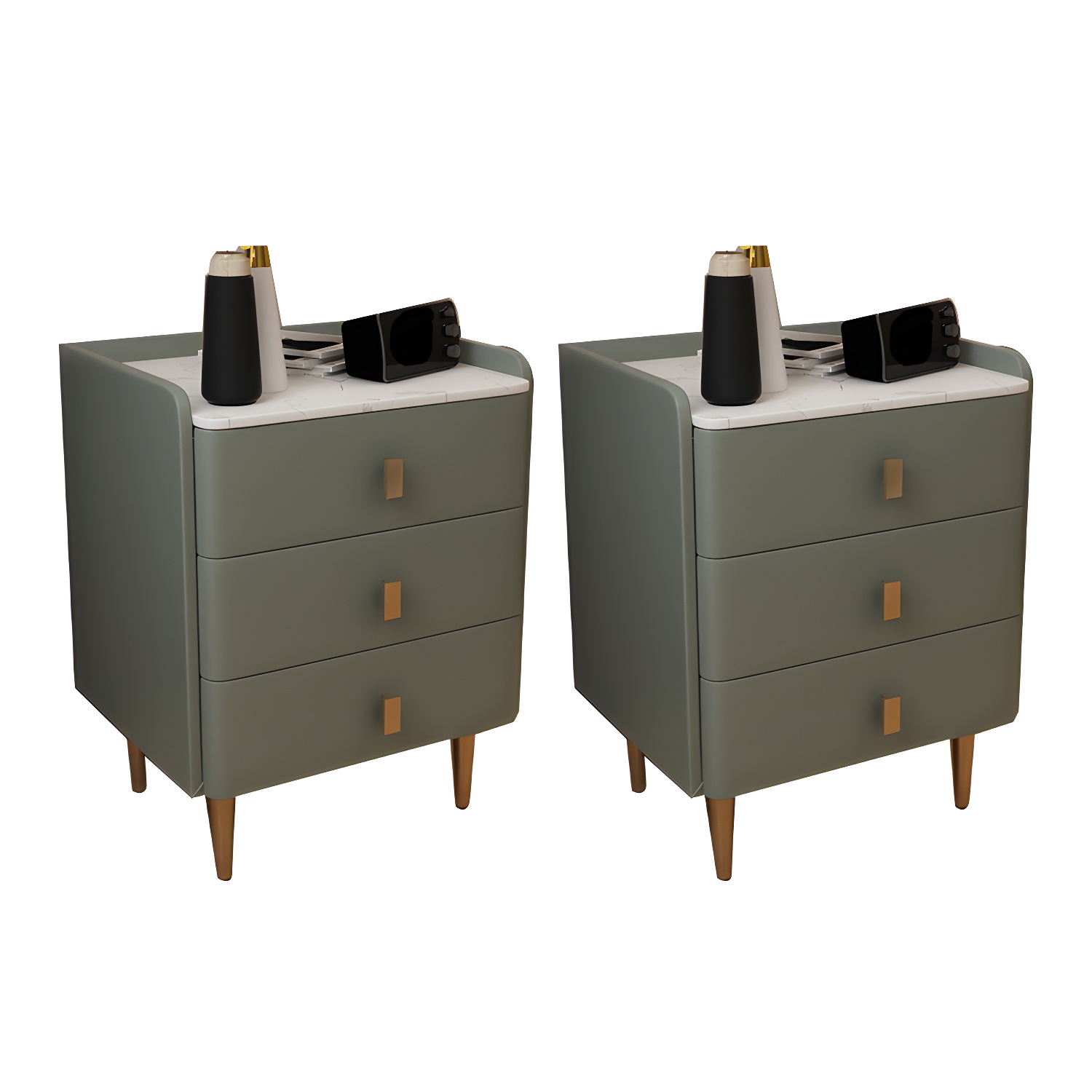 Glam Accent Table Nightstand | Ormau - image 24