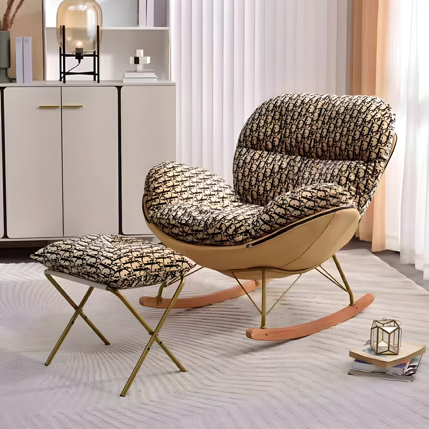 Upholstered Rocking Chair | Ormau - image 10