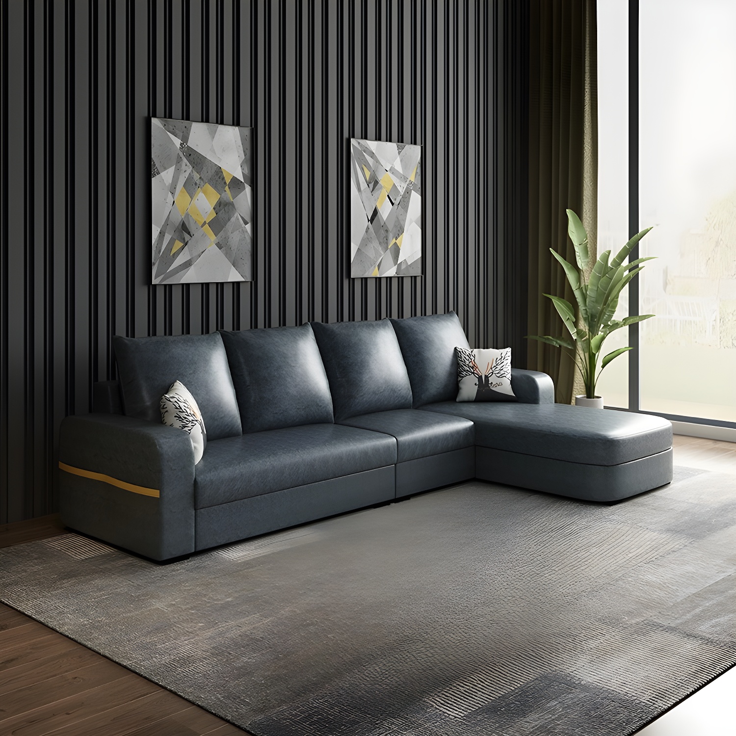 Modern L-Shape Sectional | Ormau - image 19