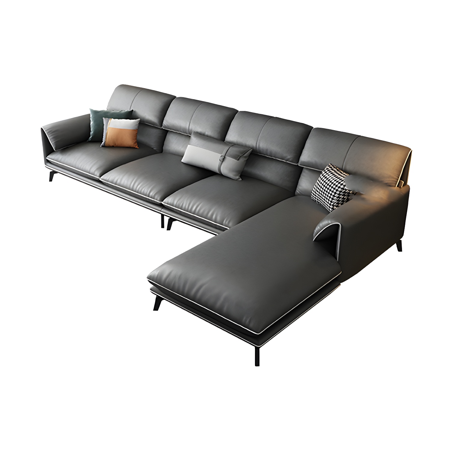 Modern Gray Sectional Sofa | Ormau - image 15