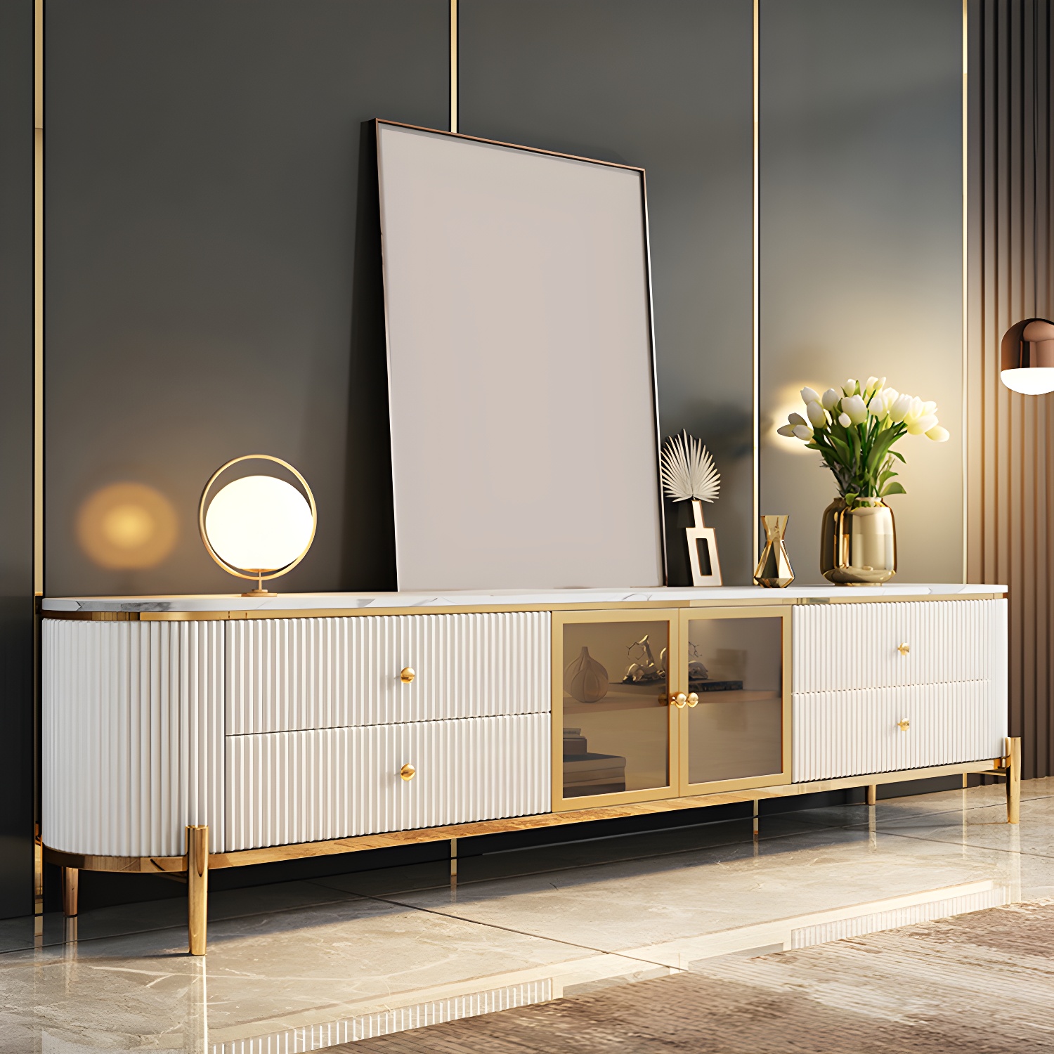 Modern Stone Media Console | Ormau - image 4