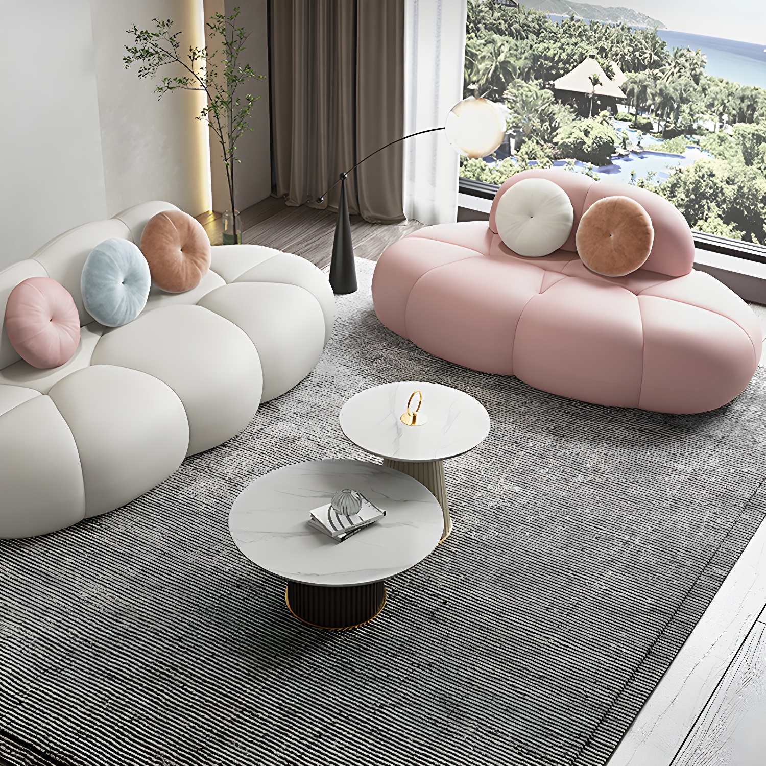 Wool Sofa with Pillows | Ormau - image 20