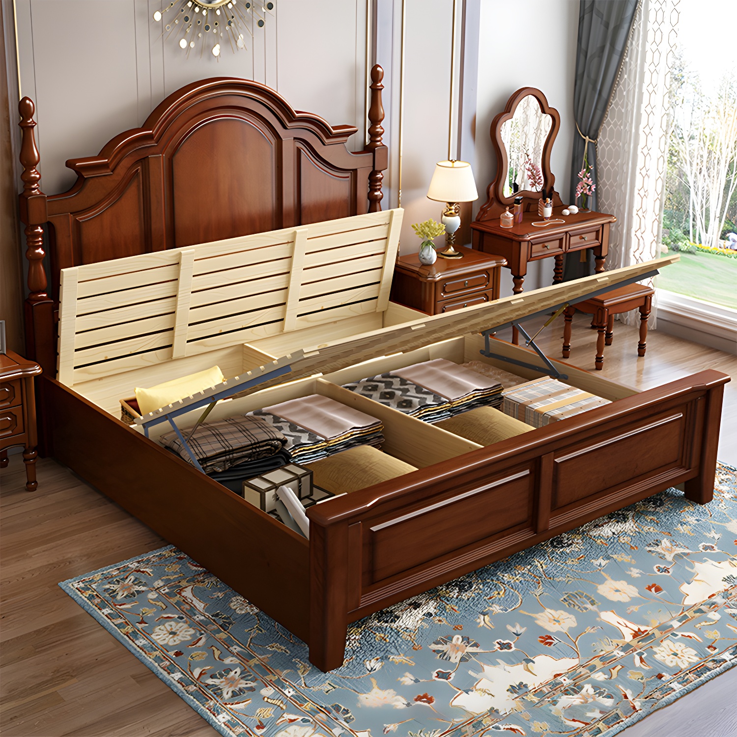 Arched Mahogany Bed | Ormau - image 3