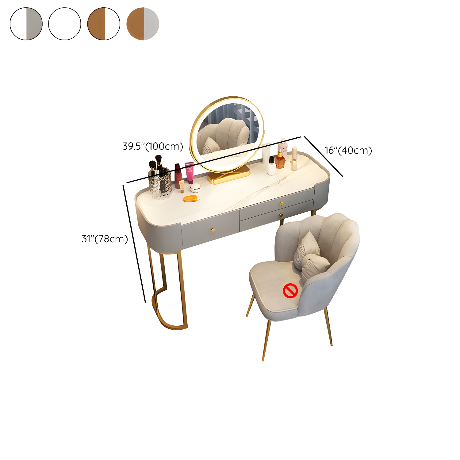 Glam Glass Vanity | Ormau - image 20