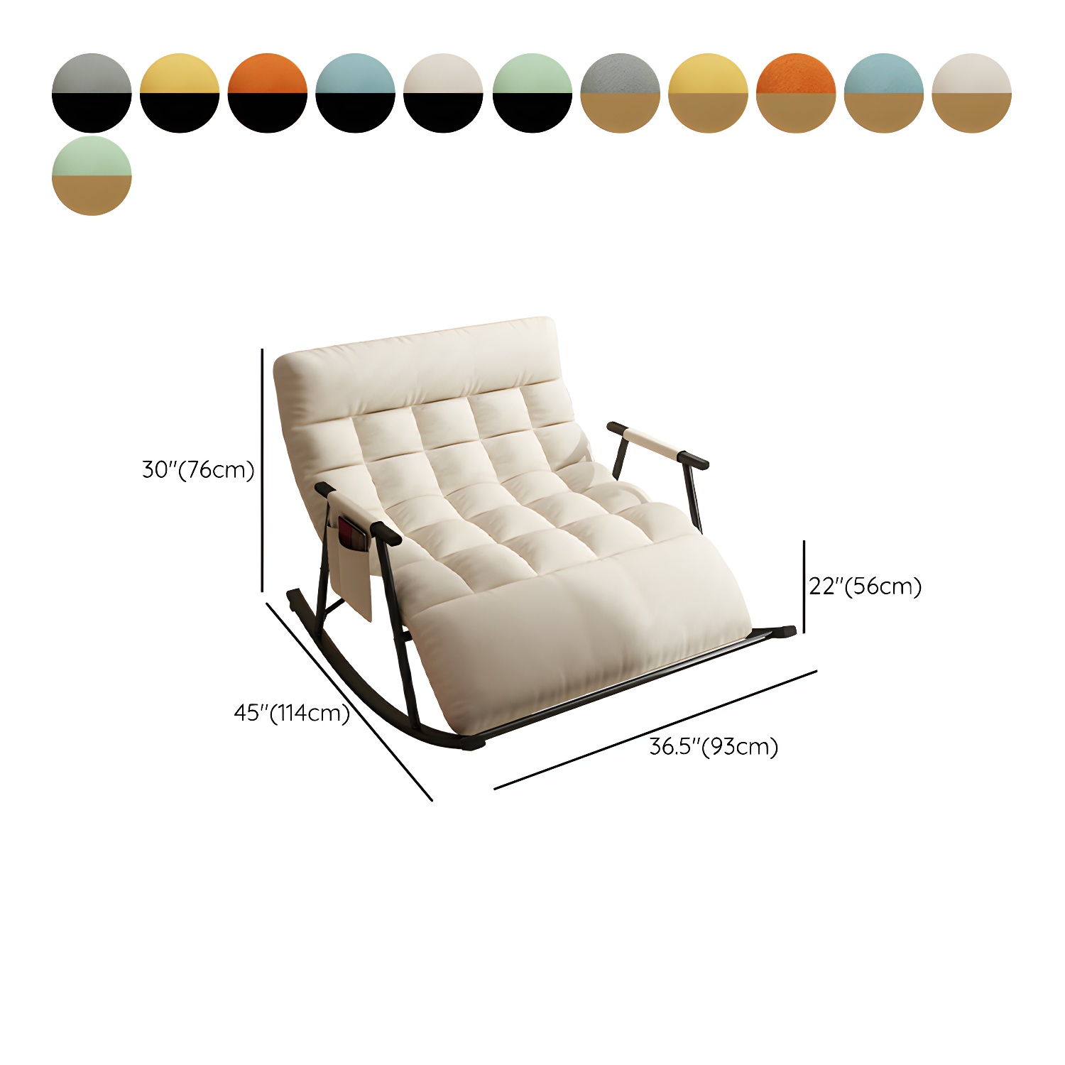 Upholstered Rocking Chair | Ormau - image 19
