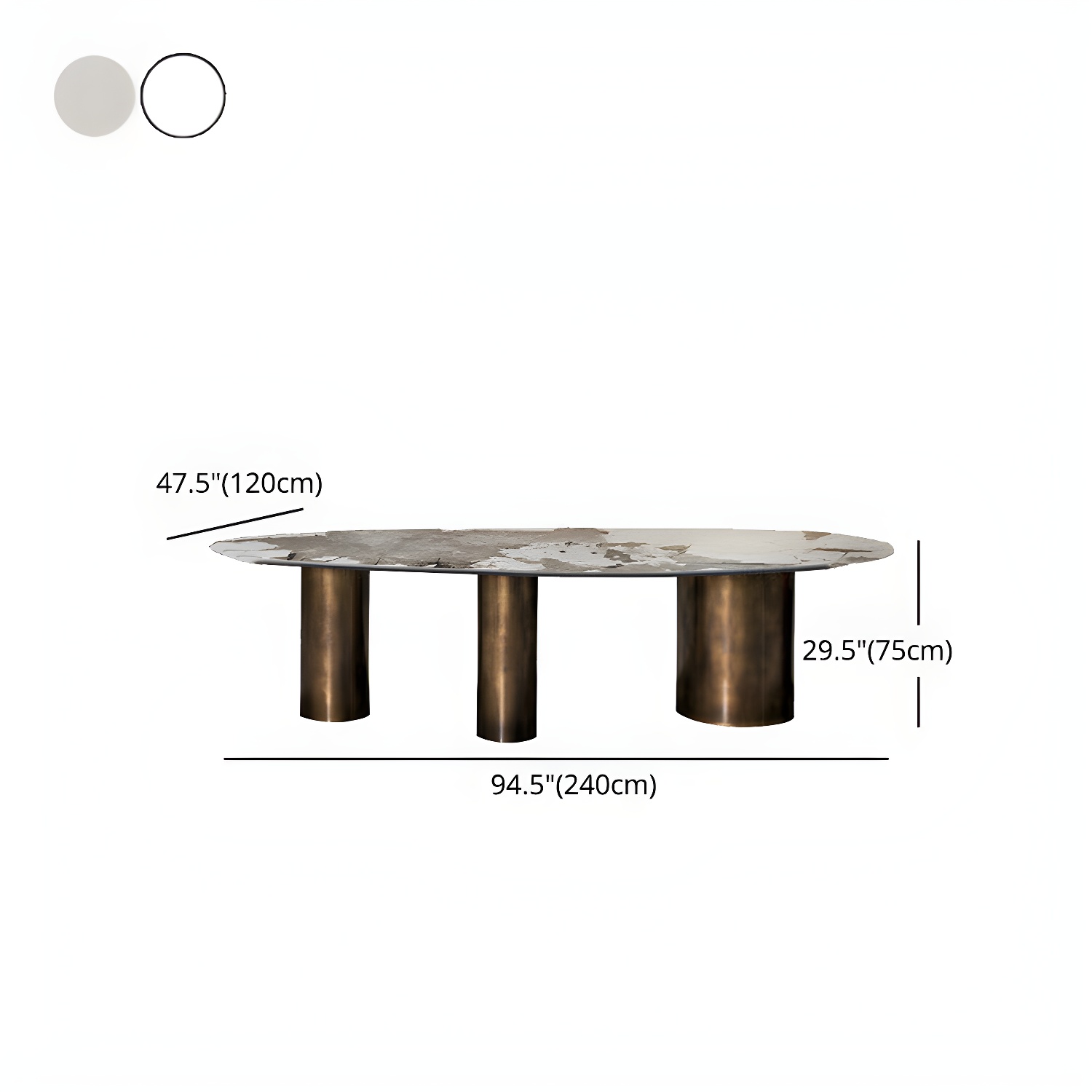 Oval Stone Dining Table | Ormau - image 16