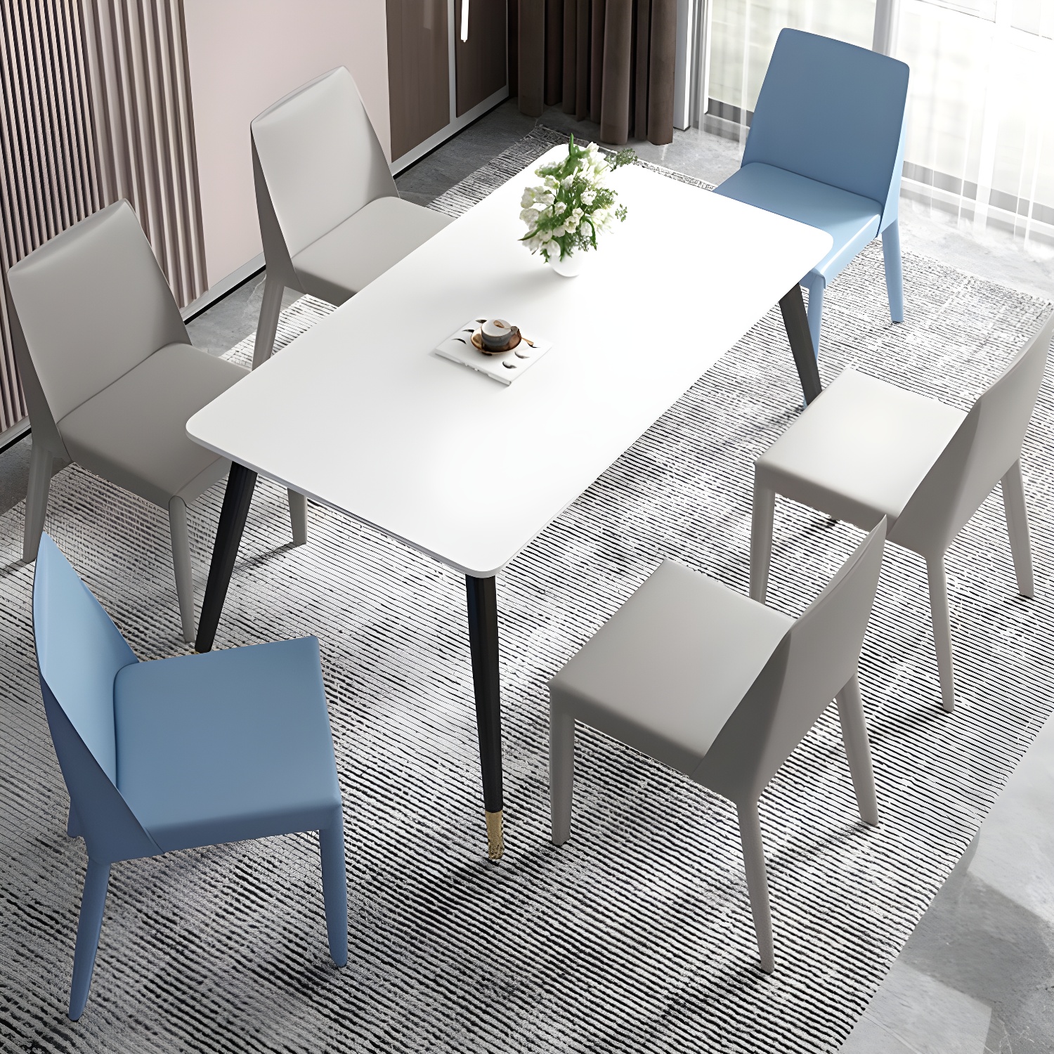 Modern Leather Dining Chair | Ormau - image 22