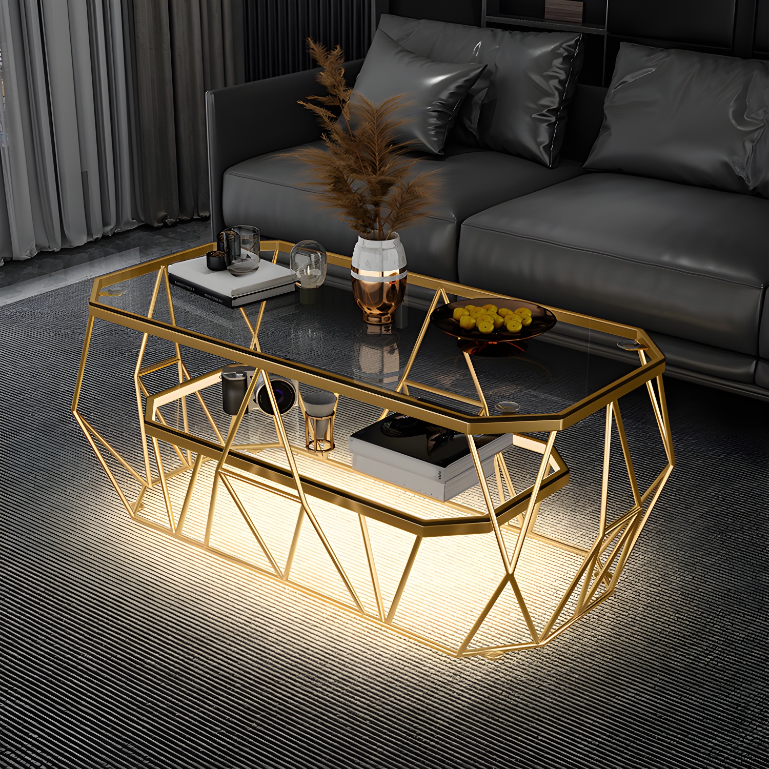 Octagon Glass Coffee Table | Ormau - image 1