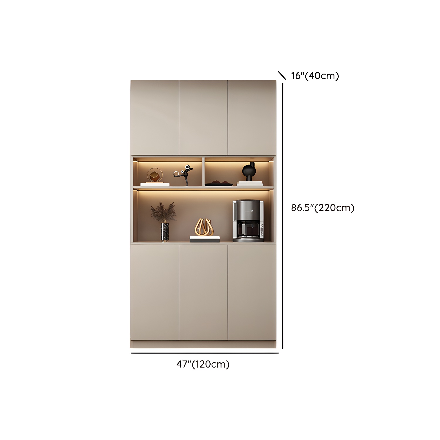 Modern Glass Door Cabinet | Ormau - image 12