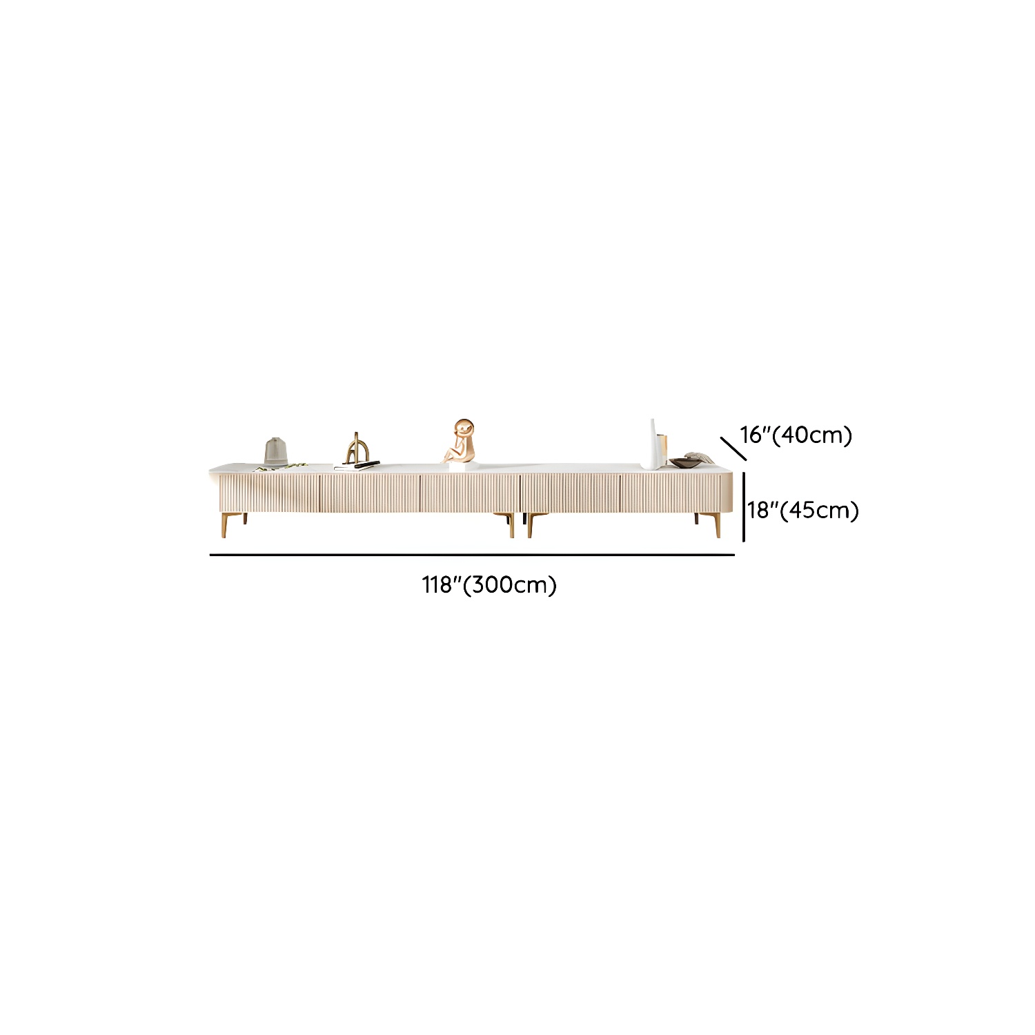 Modern Stone TV Stand | Ormau - image 12