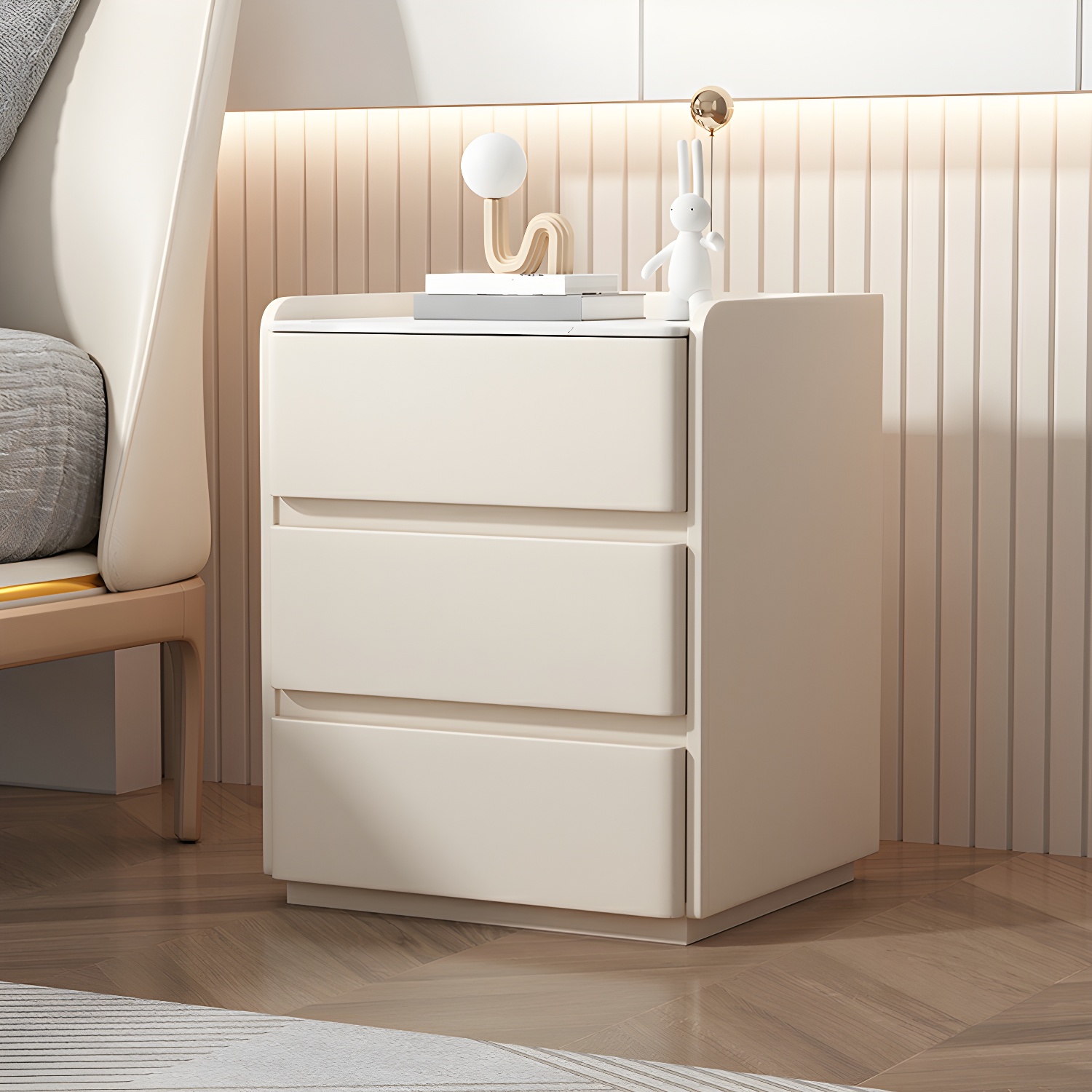 Modern Nightstand with Stone Top | Ormau - image 6