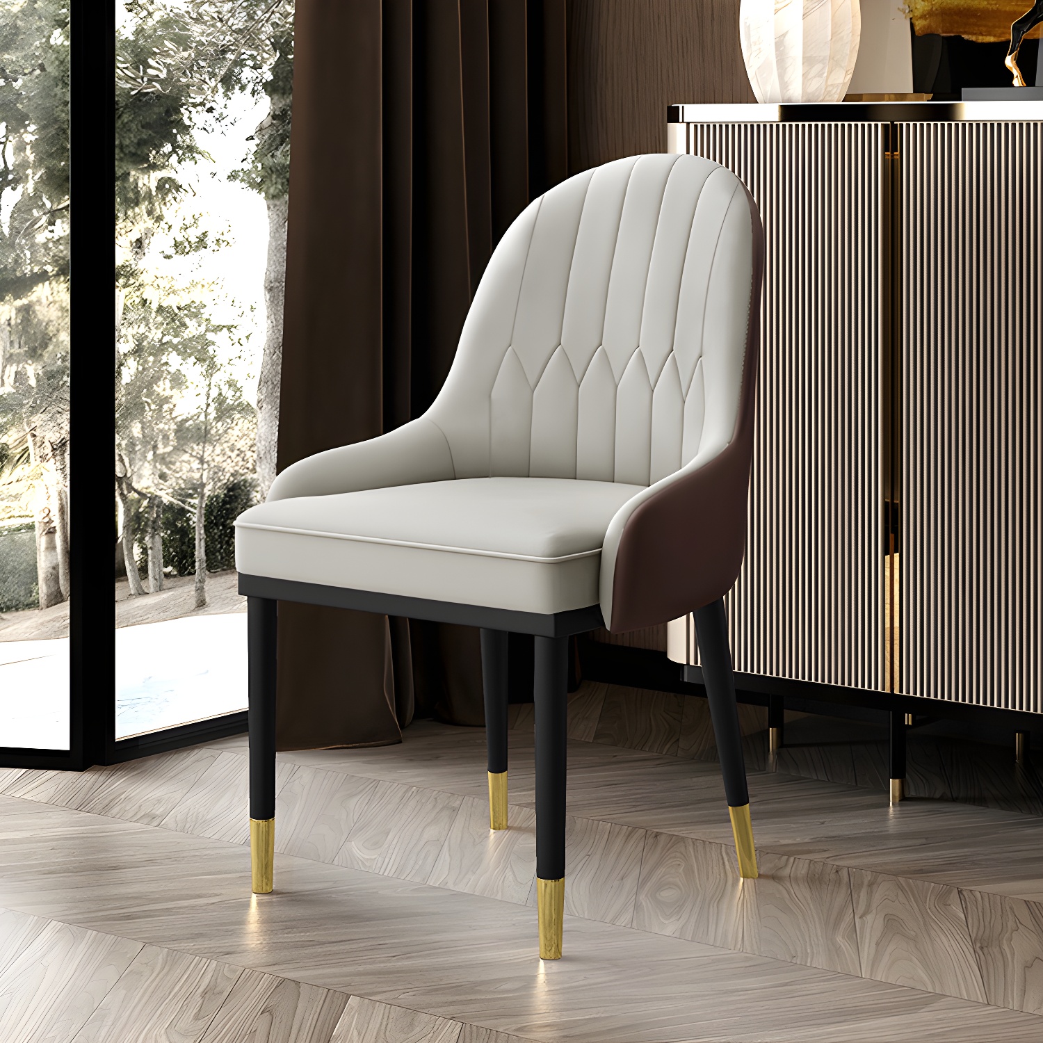 Leather Parsons Dining Chair | Ormau - image 5