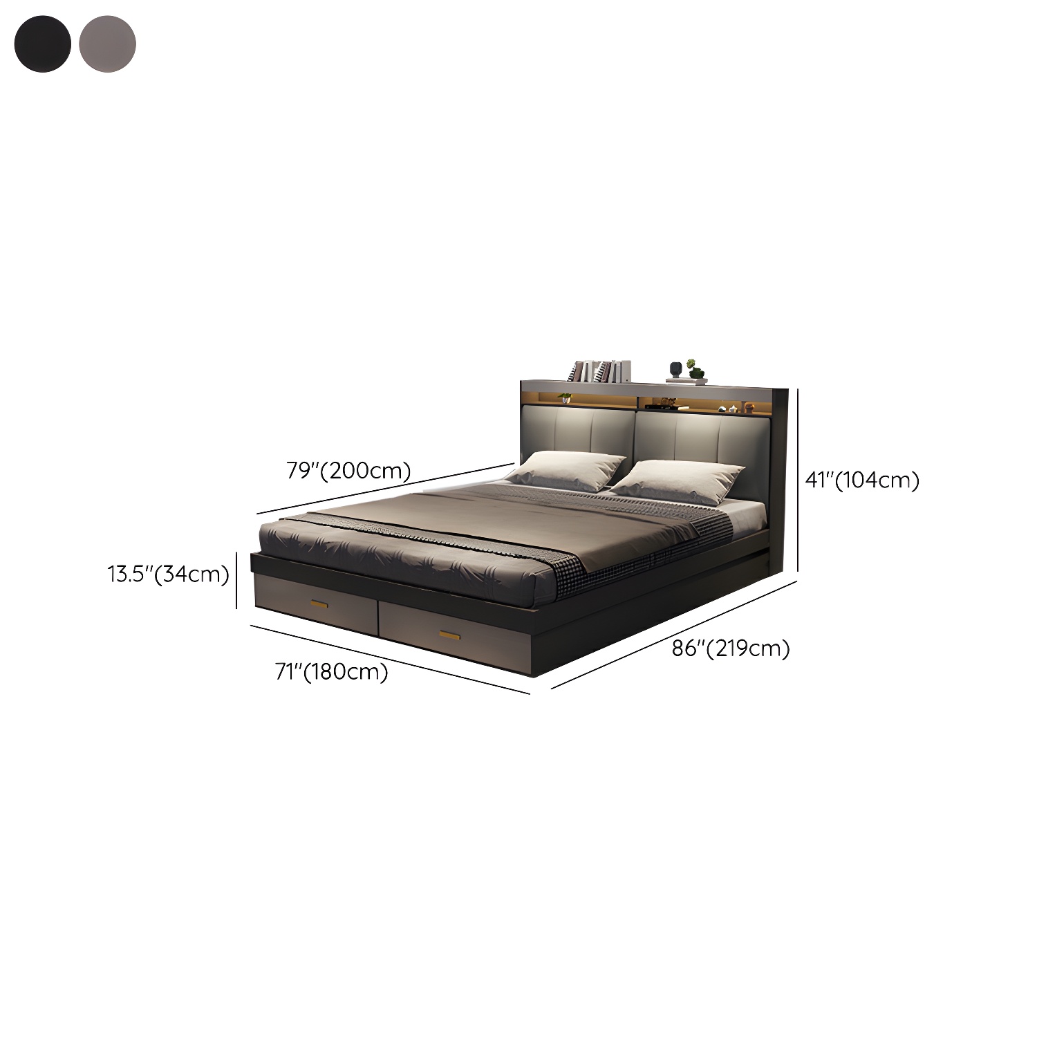 Upholstered Storage Bed | Ormau - image 19