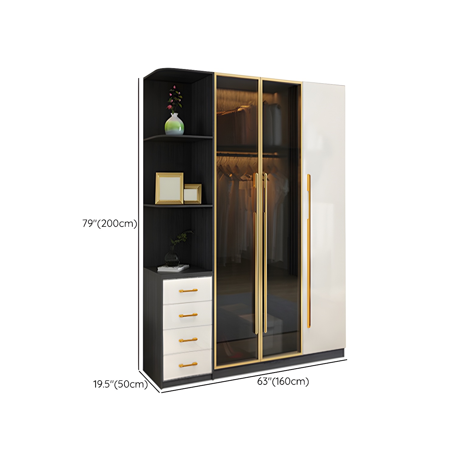 Modern Glass Door Wardrobe | Ormau - image 18