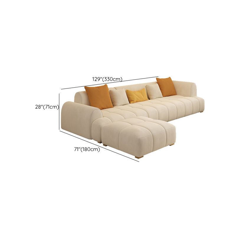 Modern Beige Sectional Sofa | Ormau - image 9