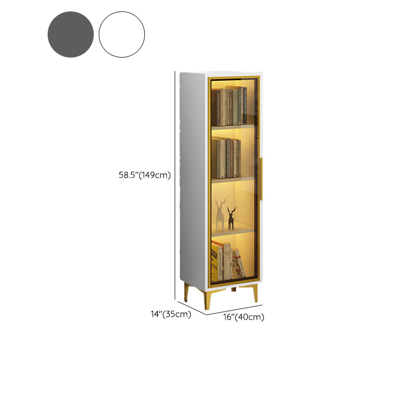 Glam Glass Accent Cabinet with Lighting | Ormau - image 11