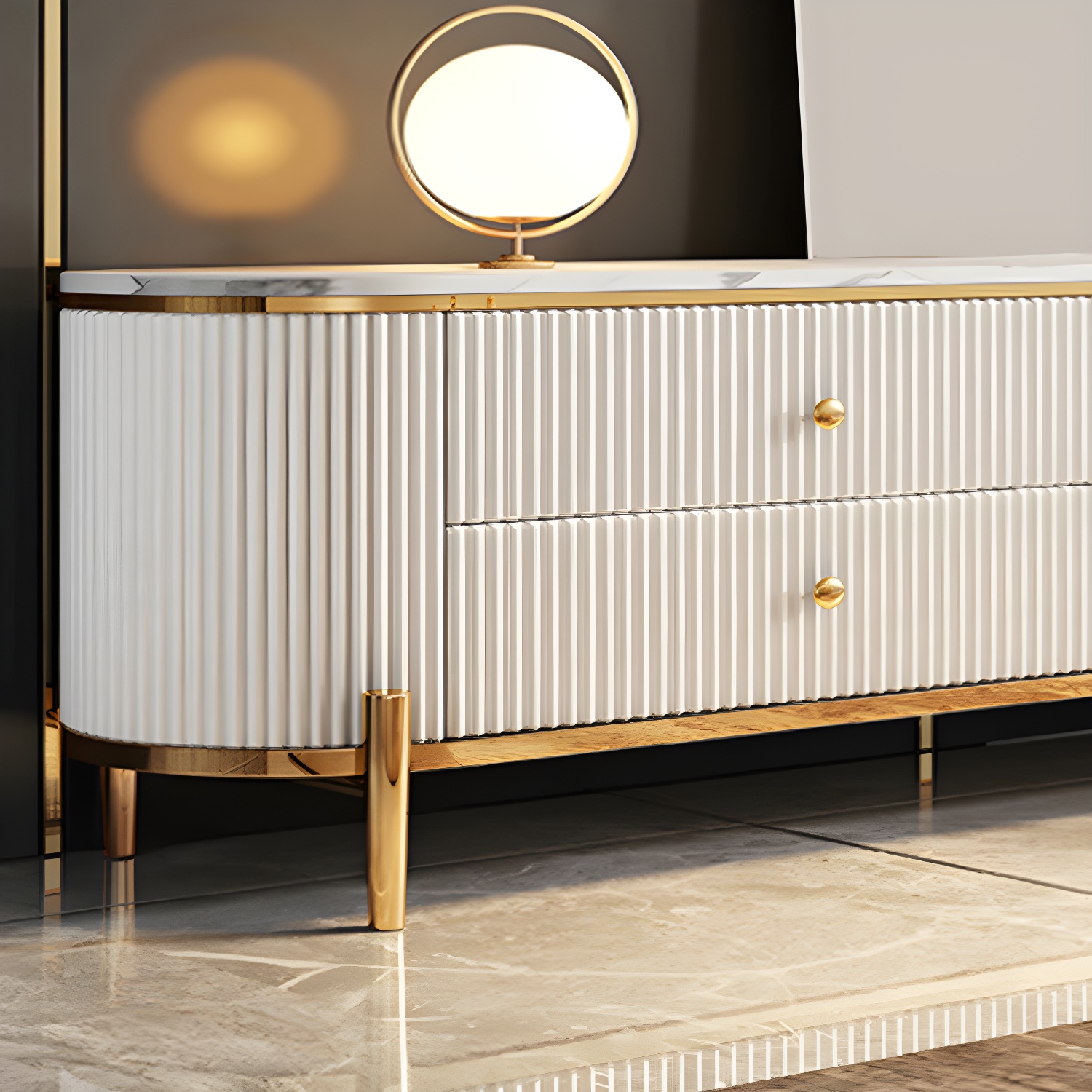 Modern Stone Media Console | Ormau - image 10
