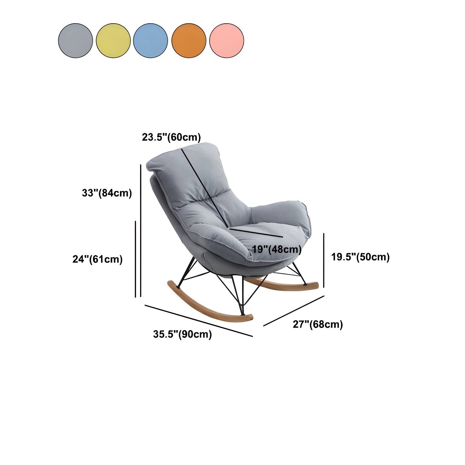 Upholstered Rocker | Ormau - image 21