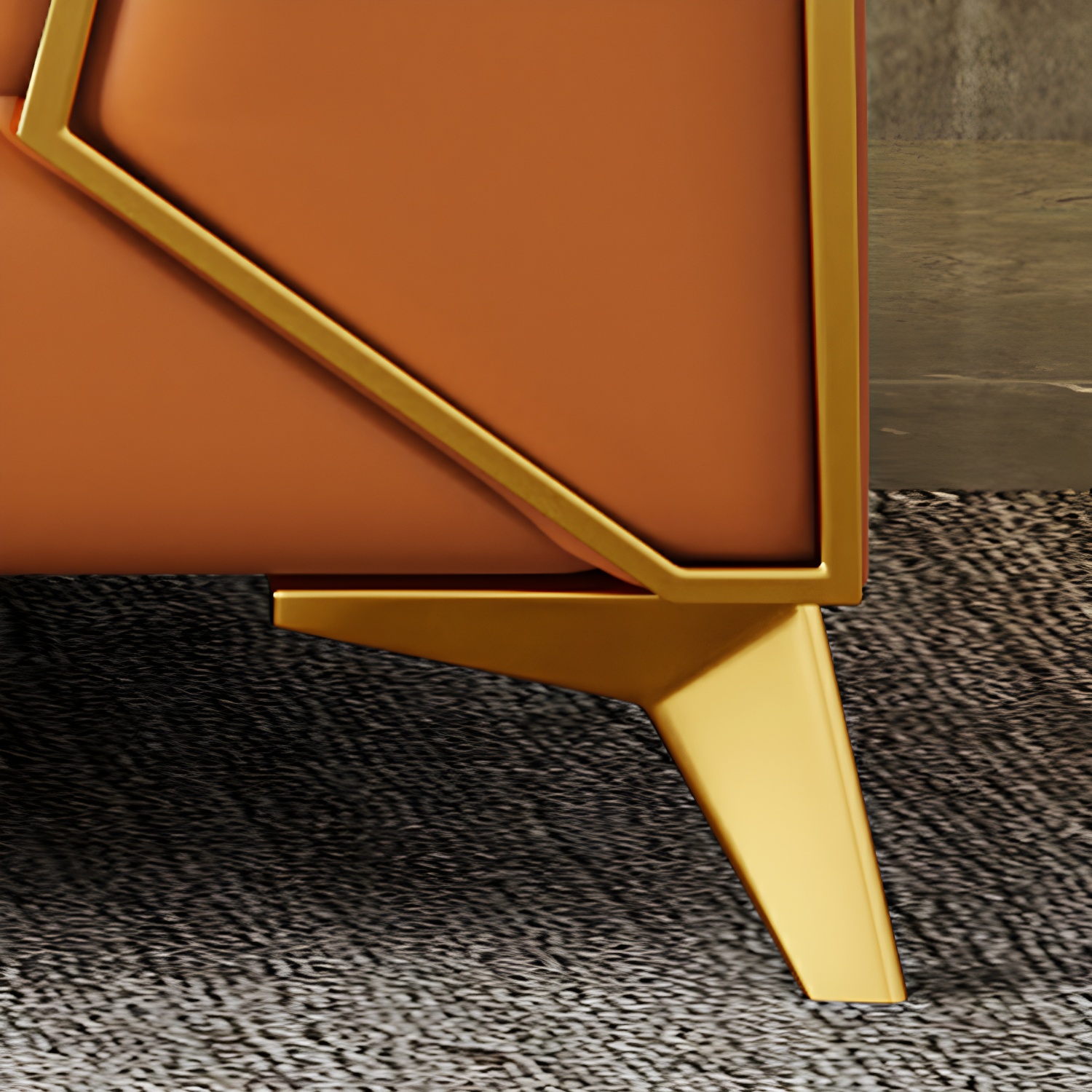 Glam Wood Frame Sofa | Ormau - image 18