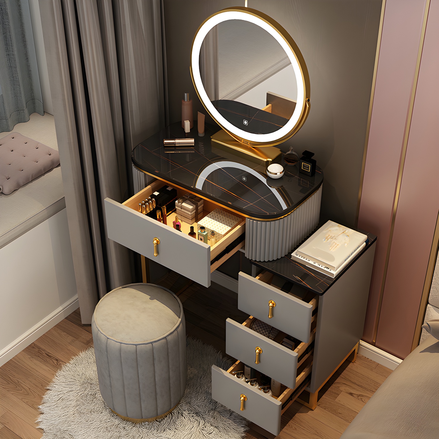 Glam Lighted Vanity | Ormau - image 7