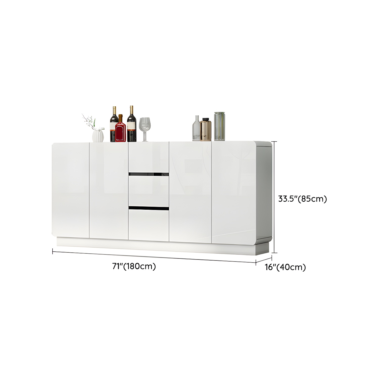 Modern White Sideboard | Ormau - image 16