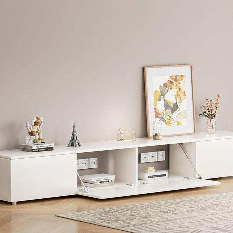 Modern White TV Stand | Ormau - image 1