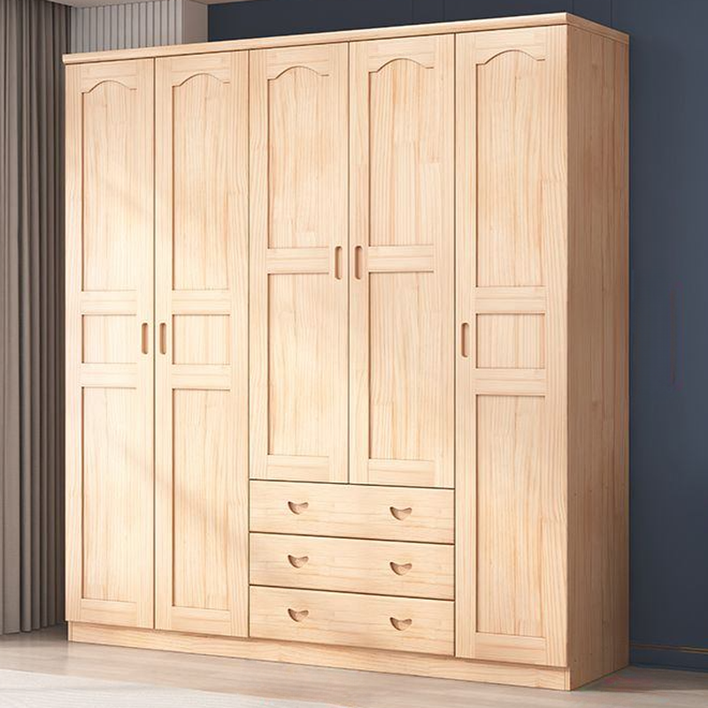 Natural Pine Wardrobe Armoire | Ormau - image 26