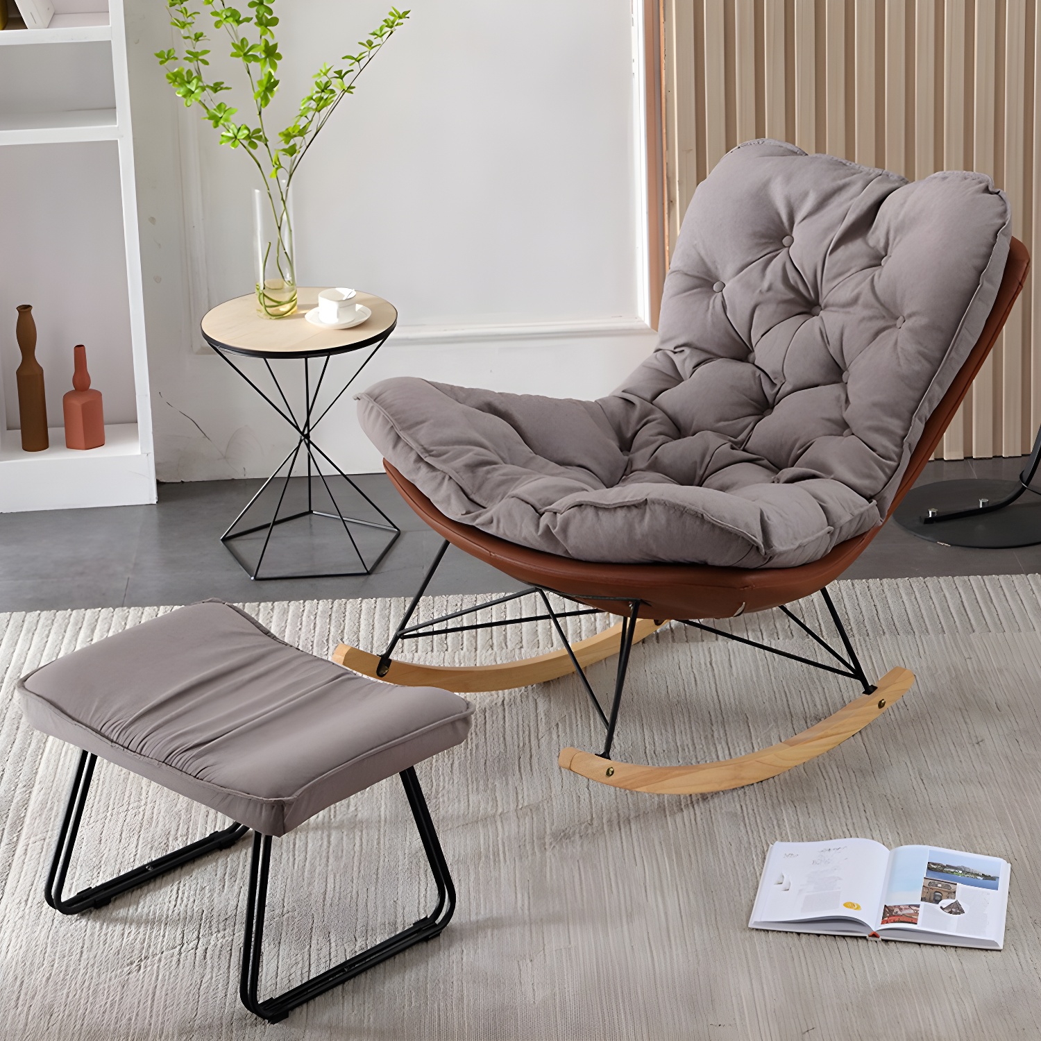 Upholstered Rocking Chair | Ormau - image 4