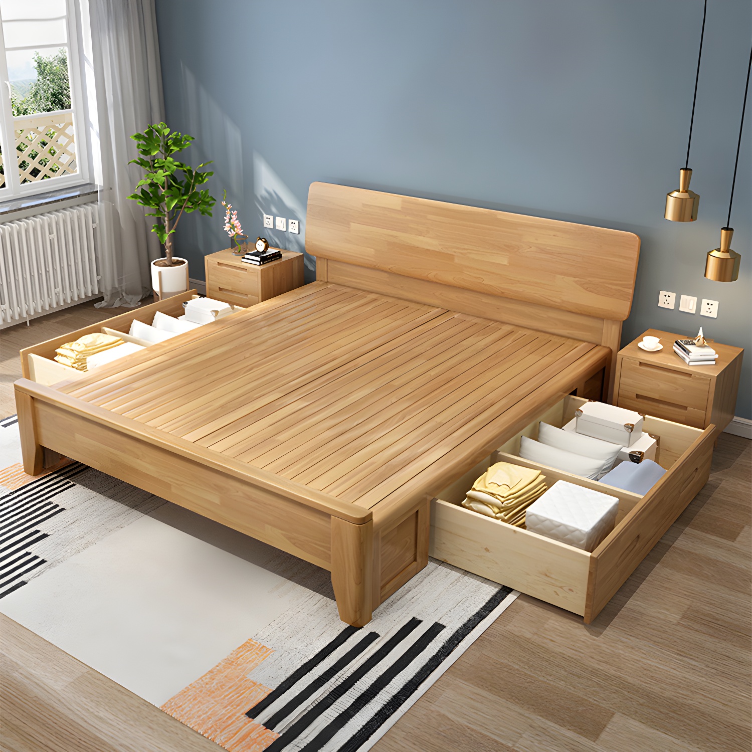 Warm Wood Bed Frame | Ormau - image 4