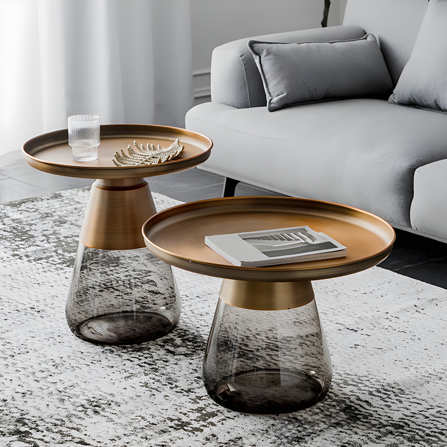Glass & Gold Coffee Table | Ormau - image 9