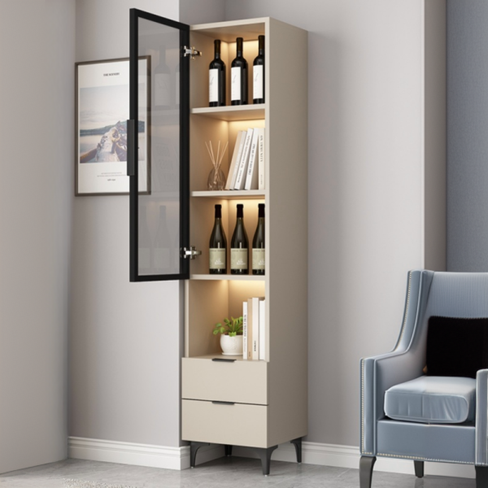 Utility Cabinet with Glass Door | Ormau - image 6