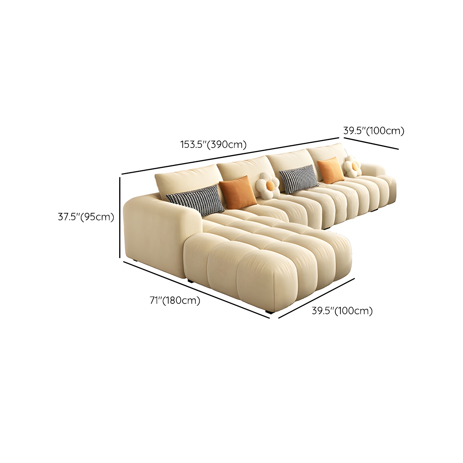 Suede Sectional Sofa | Ormau - image 29
