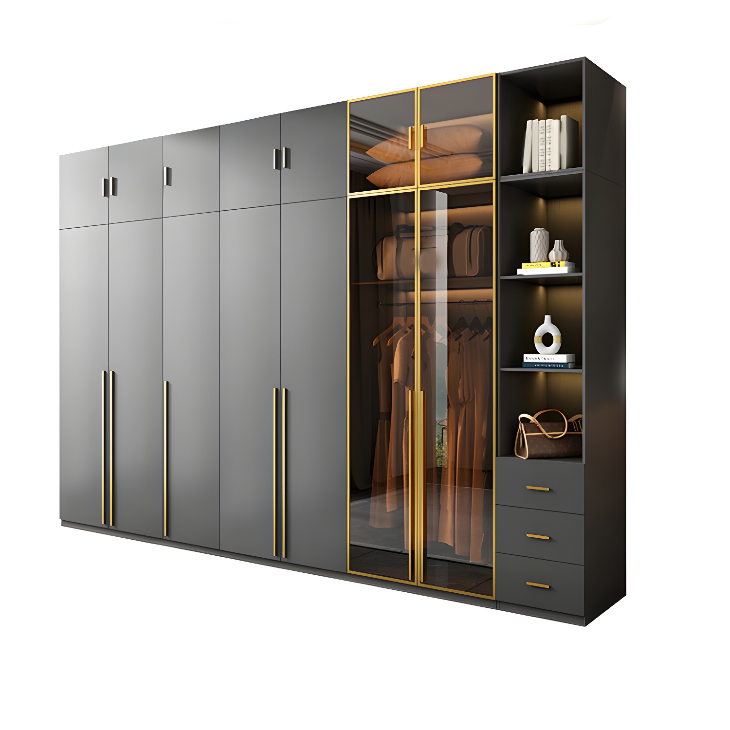 Modern Glass Wardrobe | Ormau - image 65