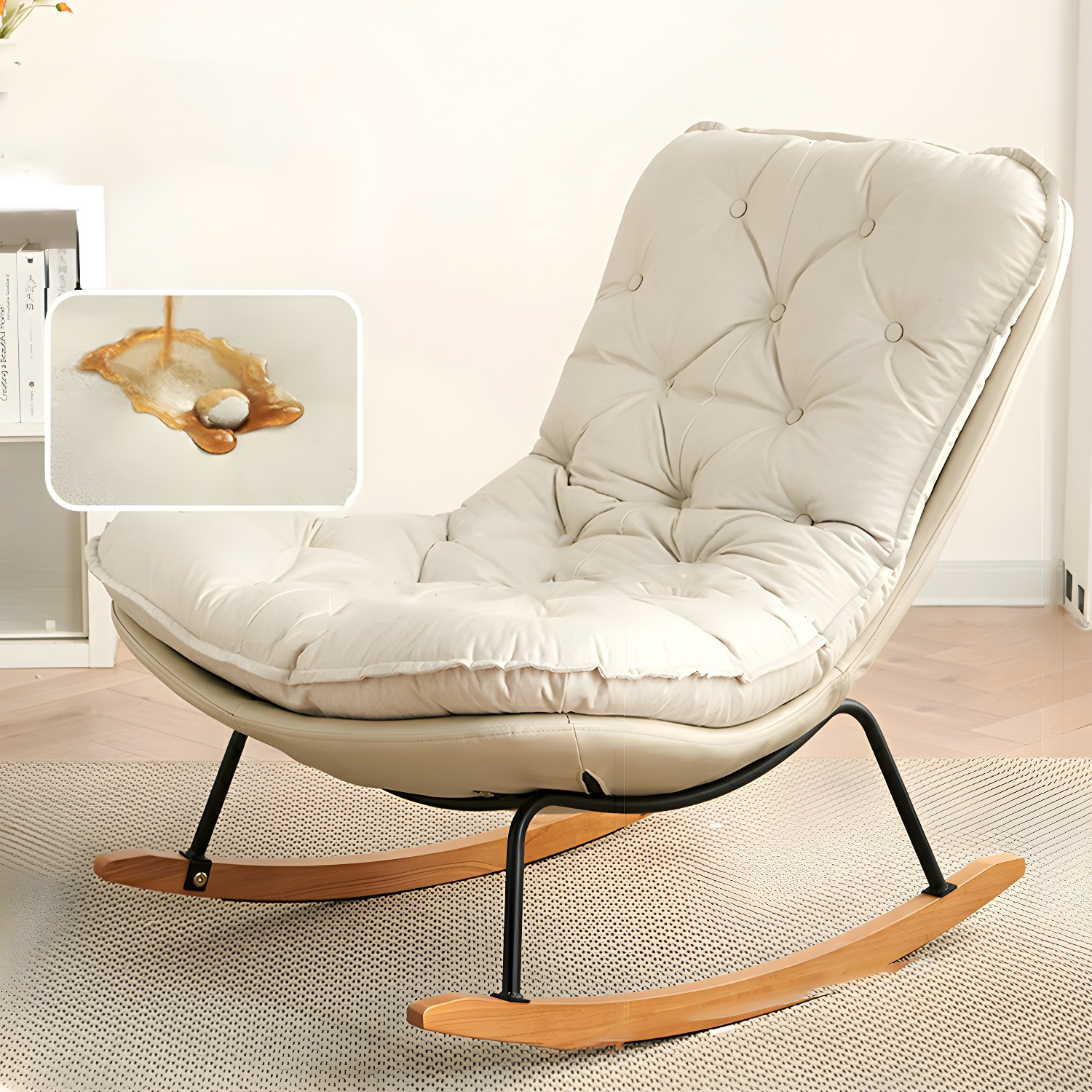 Button-Tufted Rocking Chair | Ormau - image 19