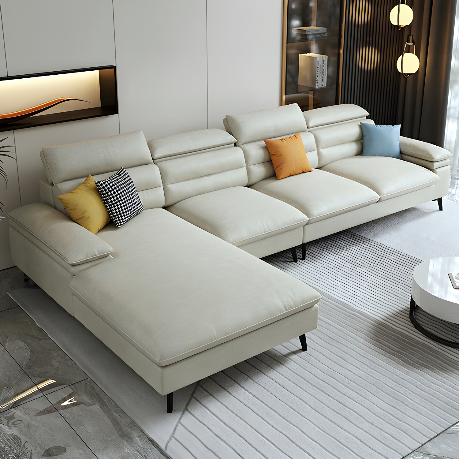Modern L-Shape Sofa | Ormau - image 7