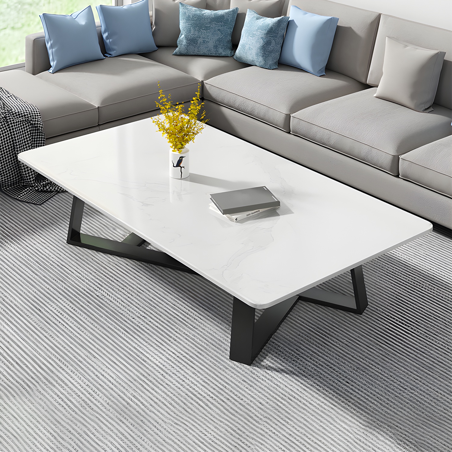 Stone & Steel Coffee Table | Ormau - image 14